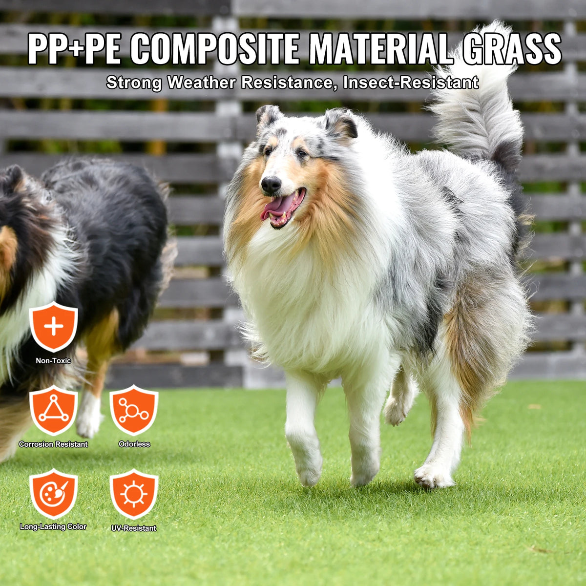 Artificial Grass Rug Outdoor Turf Mat With Drainage Holes