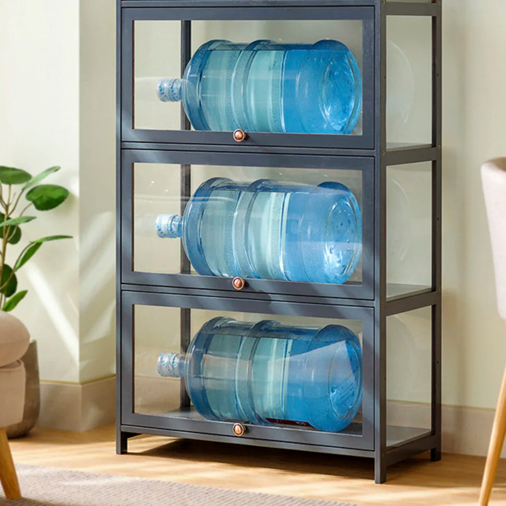 3 Door Acrylic Display Case For Anime Figures And Collectibles
