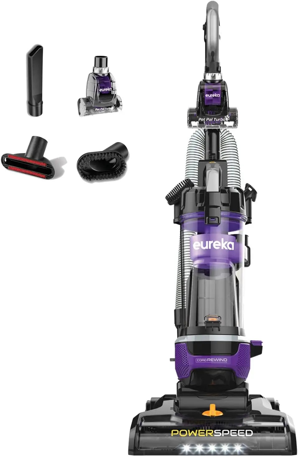 XMSJ PowerSpeed NEU202 Upright Vacuum Cleaner Lightweight Cord Rewind