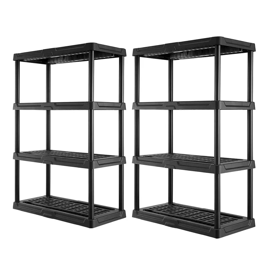 Centrex CX 4 Tier Heavy Duty Plastic Storage Shelves 150lbs Capacity Per Shelf