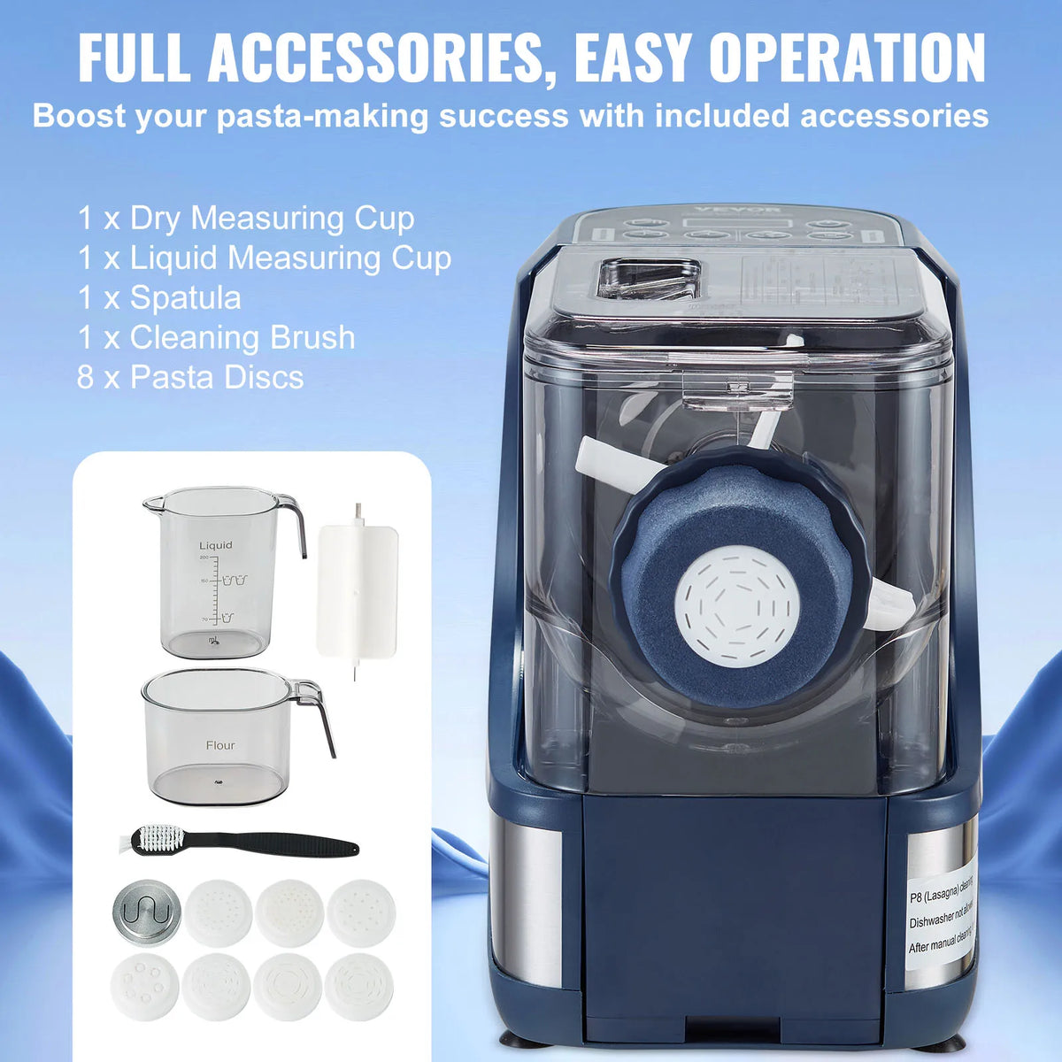 SucceBuy Automatic Electric Pasta Maker With Intelligent Noodle Making Modes