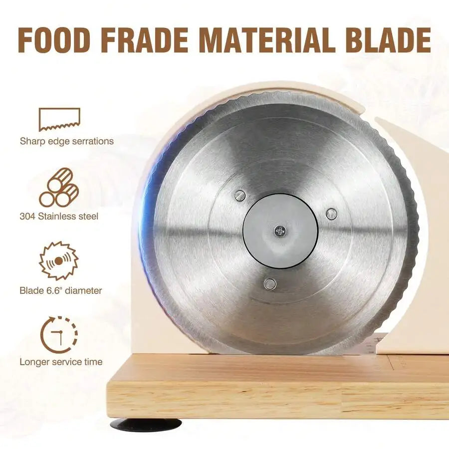 XMSJ Manual Sourdough Slicer Hand Crank Stainless Steel