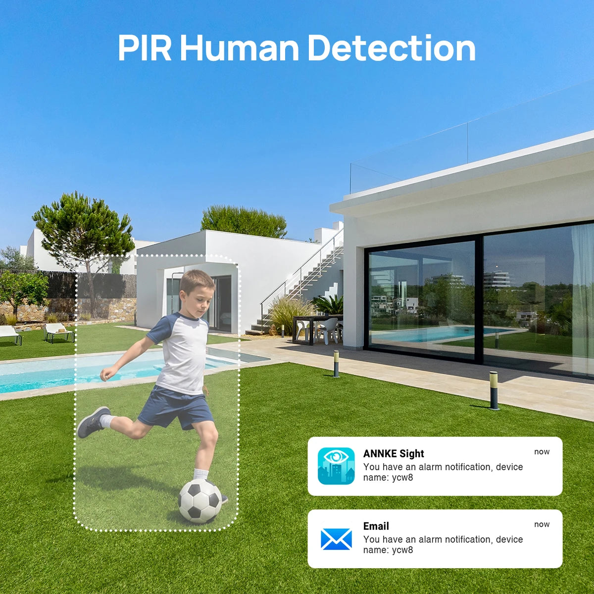 ANNKE Solar Wireless Security Camera Night Vision Two Way Talk