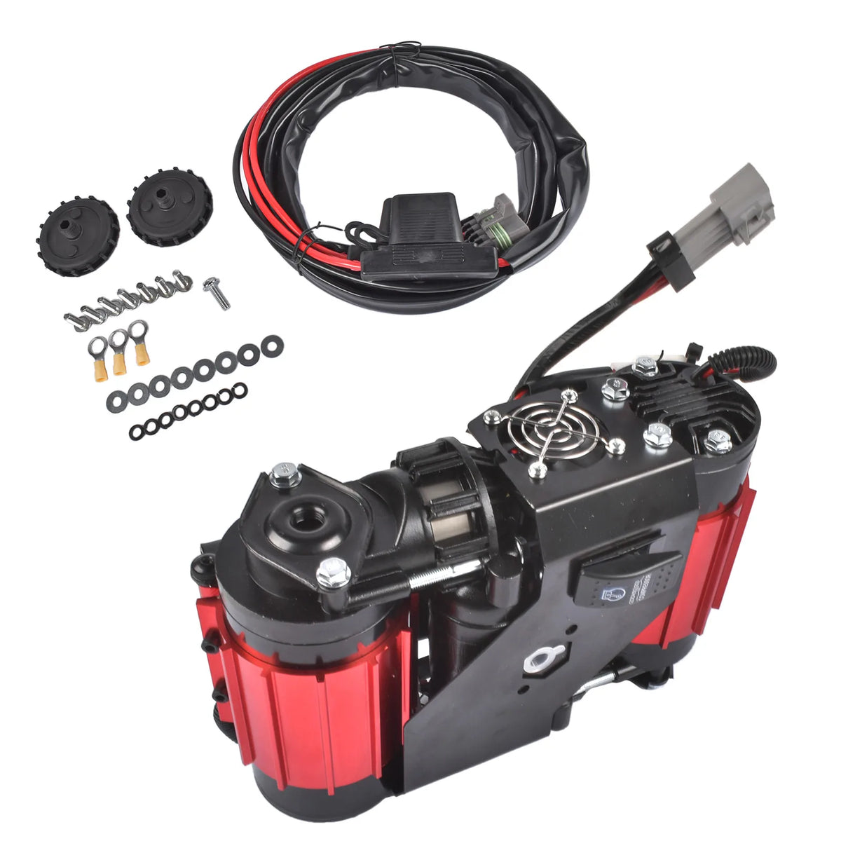 Twin Air Compressor For Inflating Tires On Rvs