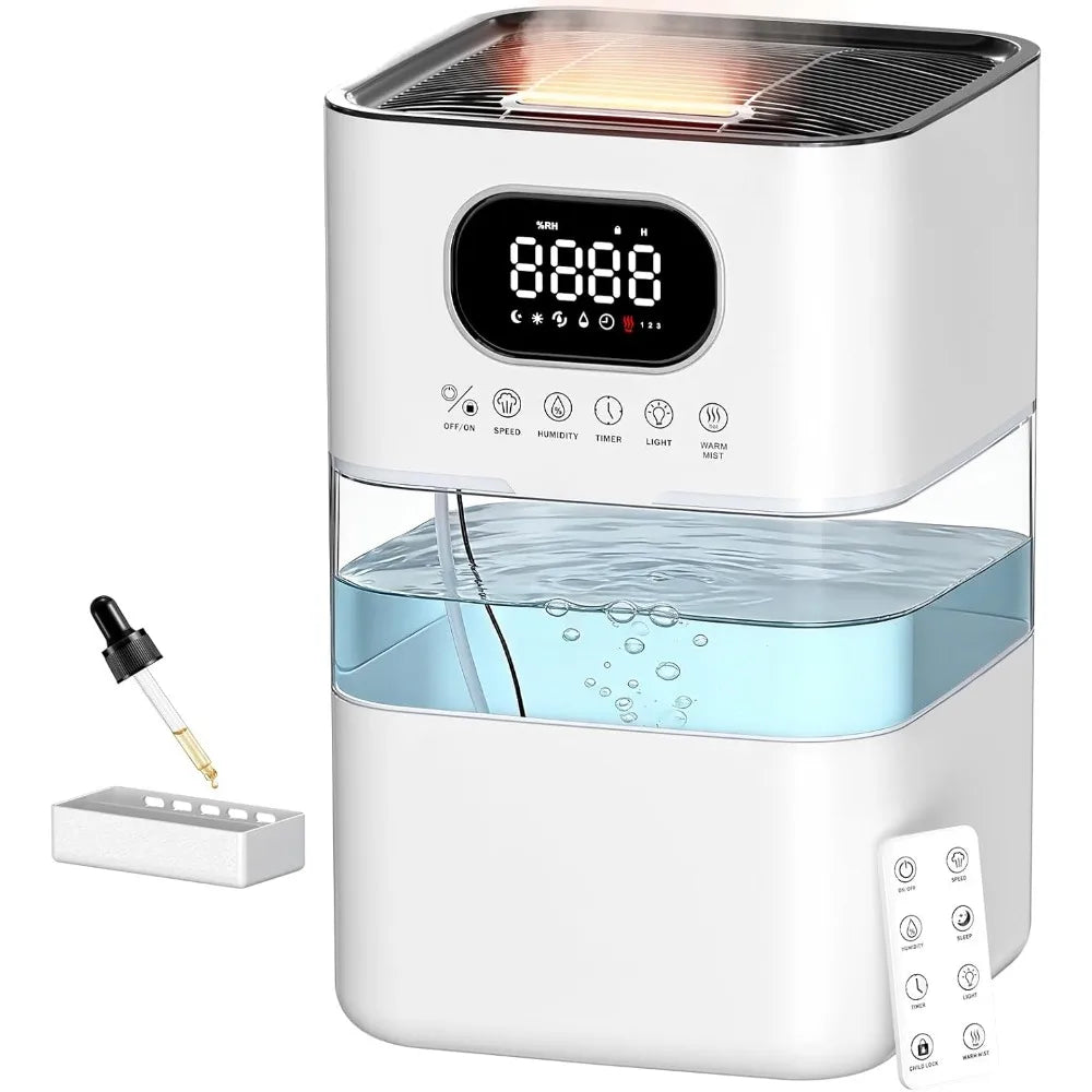 AreShark Large Room Humidifier With Adjustable Humidity And Aroma Diffuser