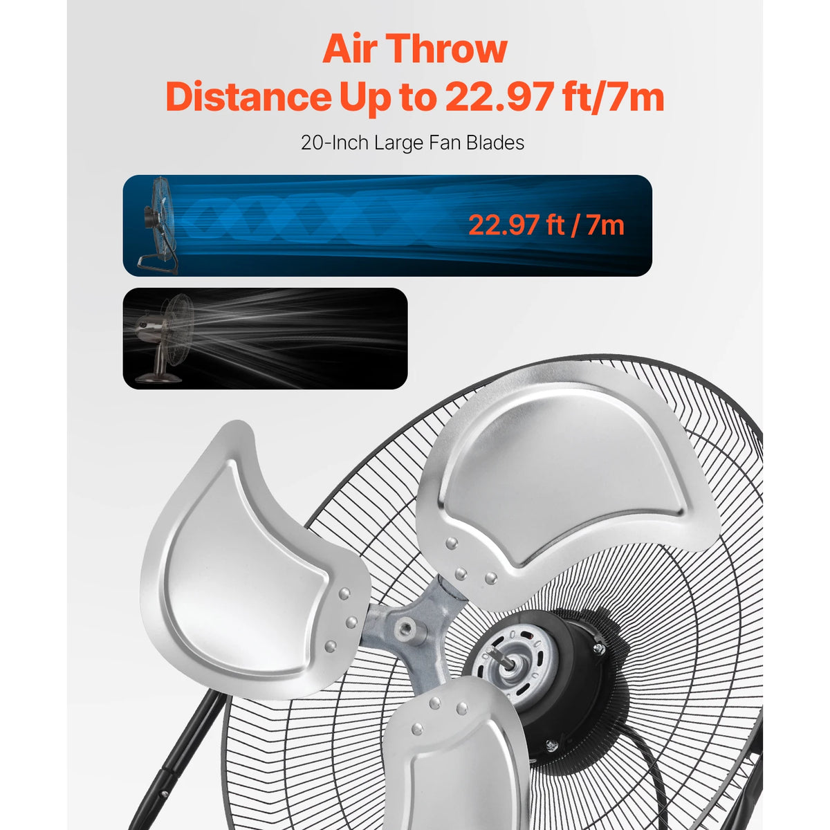 VEVOR High Velocity Industrial Floor Fans With Adjustable Tilt