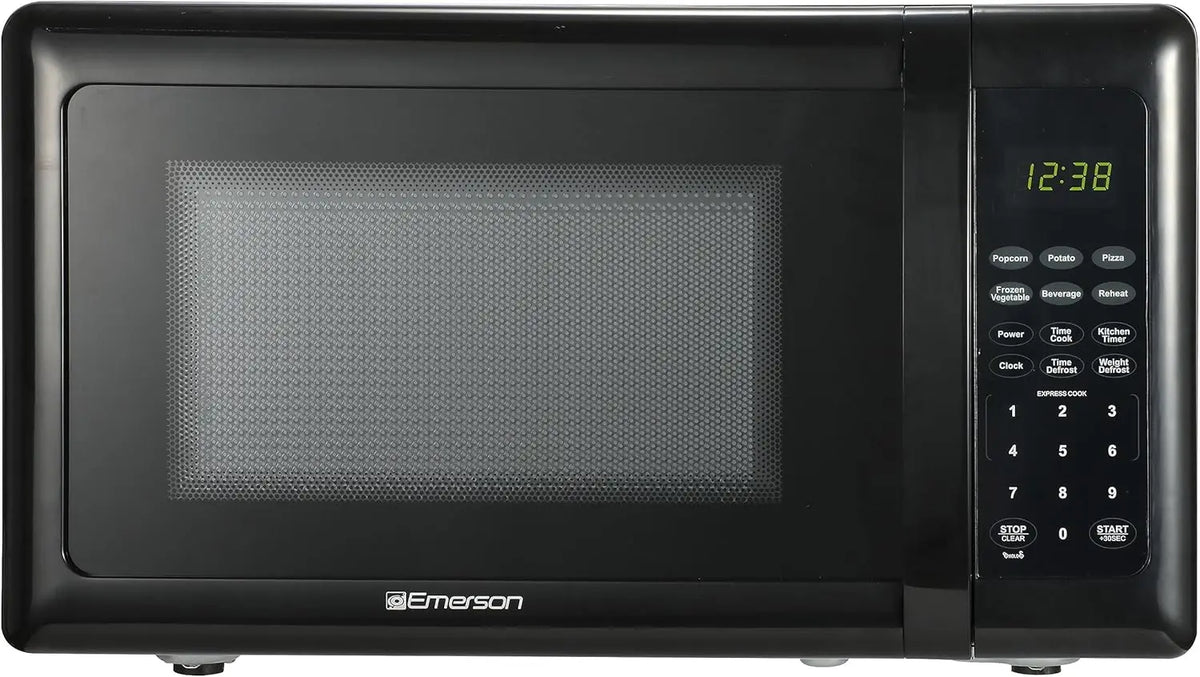 XMSJ Compact Countertop Microwave Oven With LED Display And Touch Control