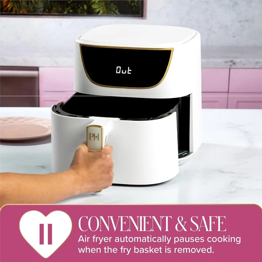 XMSJ Air Fryer 8 In 1 6 Quart Capacity Nonstick PFAS Free Touchscreen Display