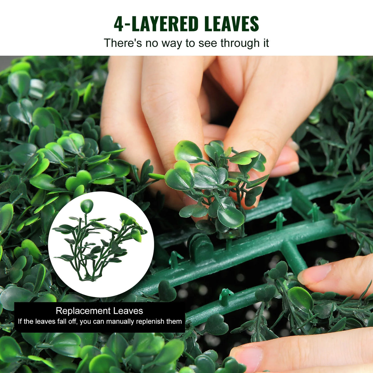 SucceBuy Artificial Boxwood Topiary Trees With LED Lights