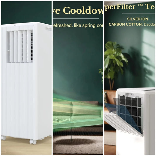 XMSJ Room Portable Air Conditioner 8000 BTU Quiet Cooling