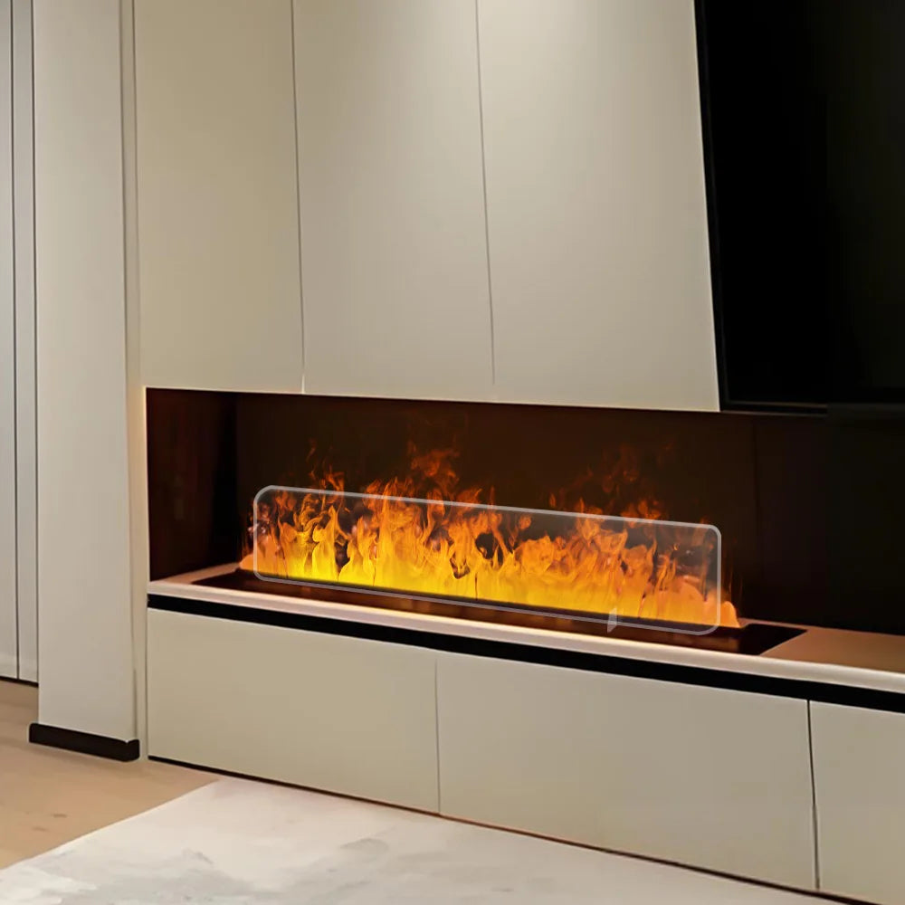 AFLYEVER 3D Flame Projection Fireplace With Fog And RGB Lighting