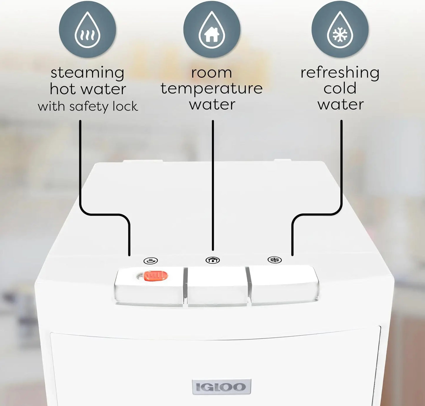 XMSJ Bottom Load Water Dispenser With Hot And Cold