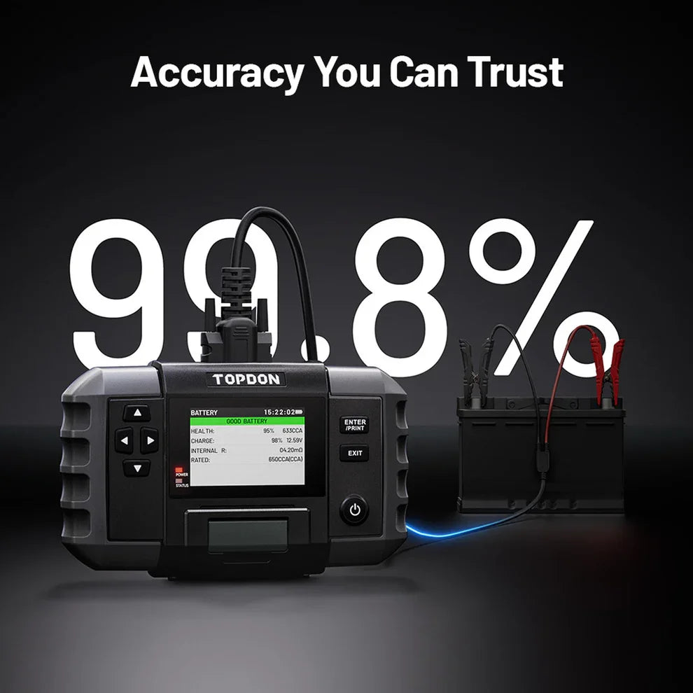 TOPDON 2-in-1 Automotive Battery And Resistance Tester For Multiple Batteries