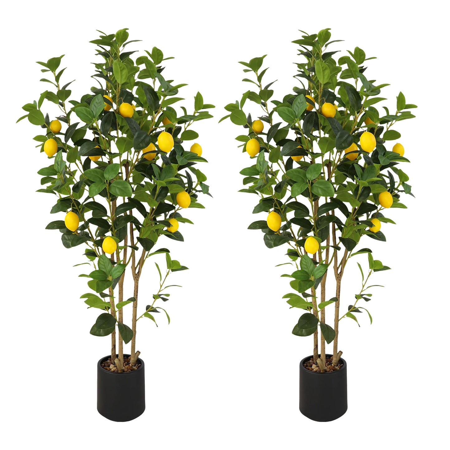 Realistic Artificial Lemon Tree For Indoor Home Office Decor