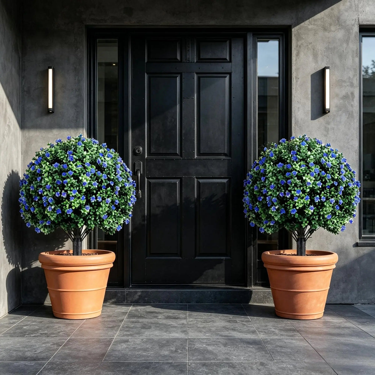 Artificial Camellia Boxwood Topiary Ball Trees For Home Decor