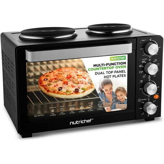 NutriChef Convection Oven And 2 Burner Cooker 1500W
