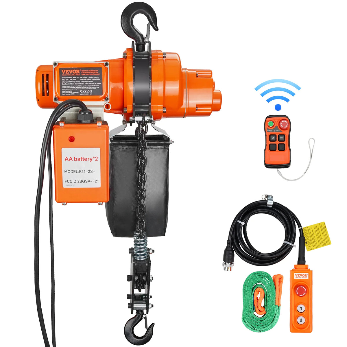 SucceBuy Electric Chain Hoist With Wireless And Wired Controls