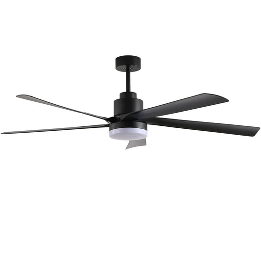 LONGREE Ceiling Fan With Light Remote Control Dimmable 6 Speed