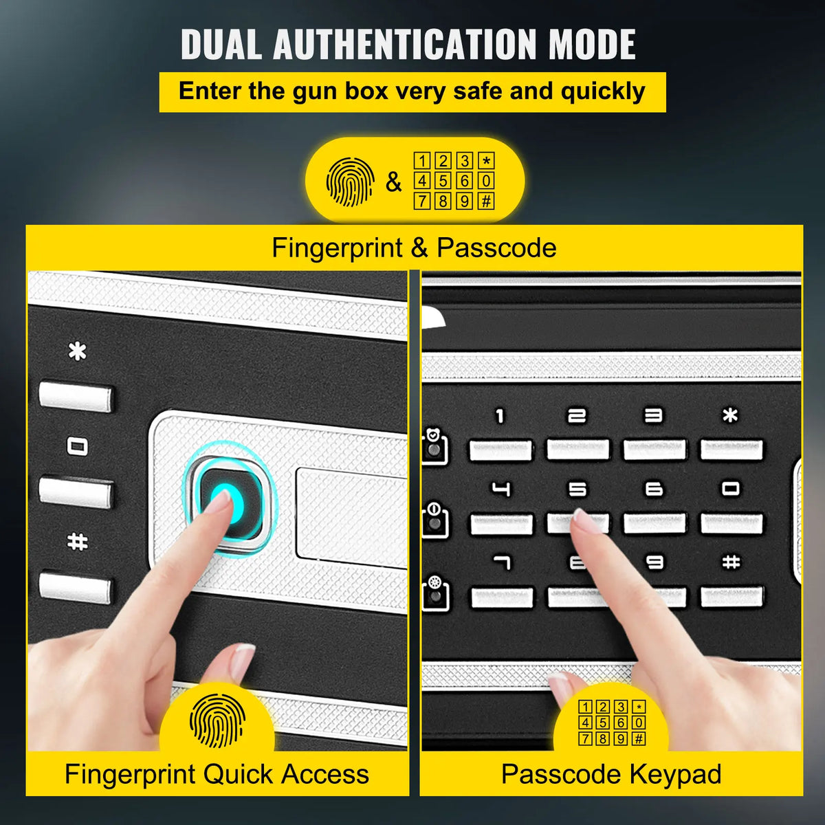 Fingerprint Digital Hidden Safe Deposit Box Secret Piggy Bank Key Lock