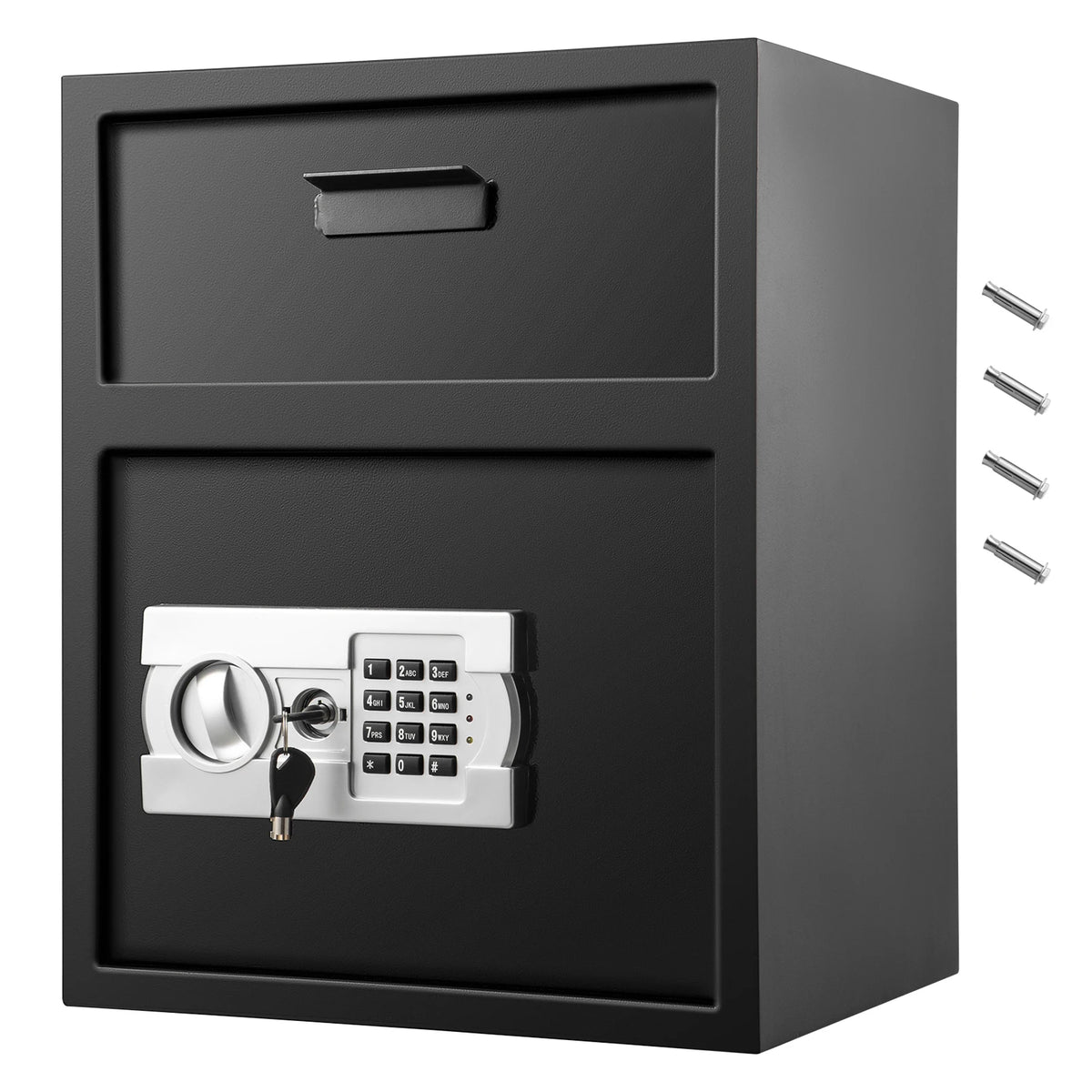 SucceBuy Electronic Safe Deposit Box With Digital Key Combo Lock