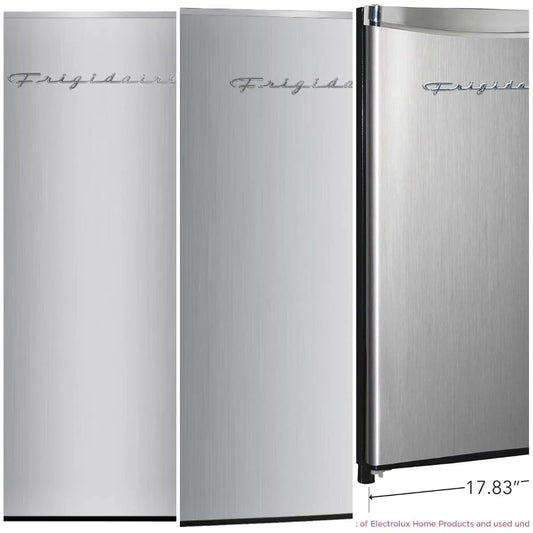 XMSJ EFR323 Compact Mini Fridge Stainless Steel Platinum Series