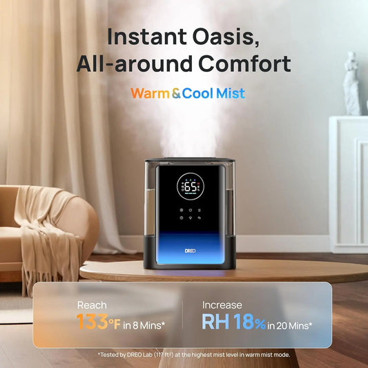 XMSJ 8 Liter Smart Humidifier For Large Rooms With Warm And Cool Mist
