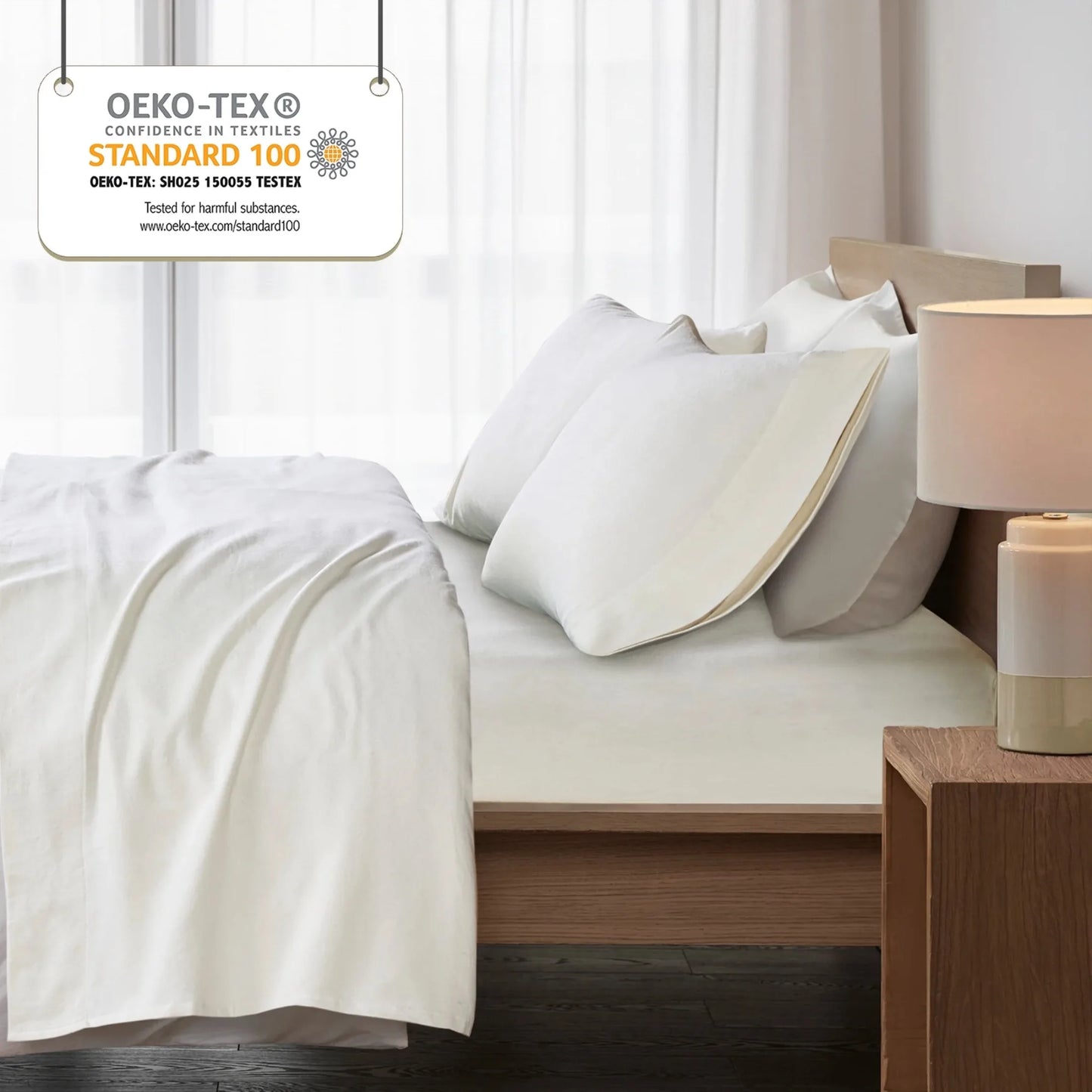 100 Percent Cotton Flannel Sheet Set 4 Piece With Deep Pockets