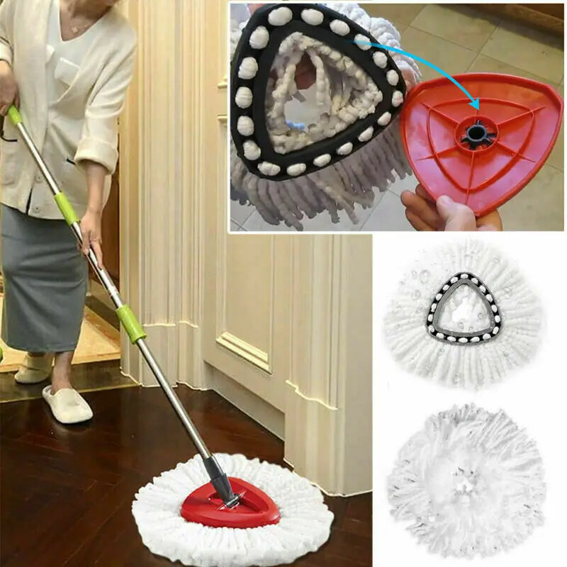 Easy Wring Floor Mop MicrofibreFabric Refill Head 2 In 1