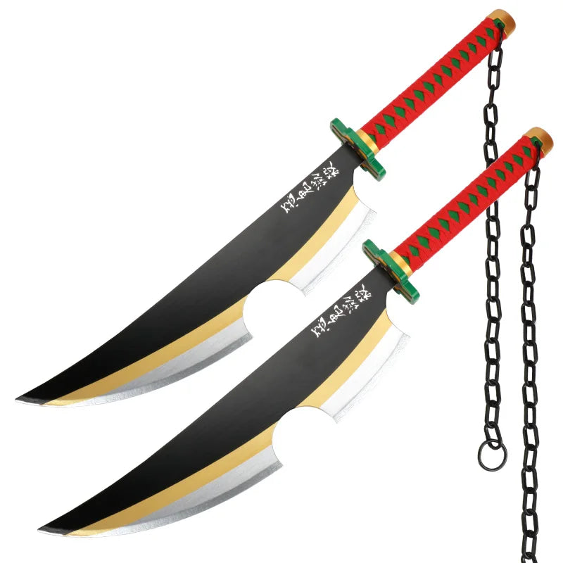 Anime Katana Cosplay Bamboo Wooden Toy Sword Tanjiro Zenitsu Kyoujurou