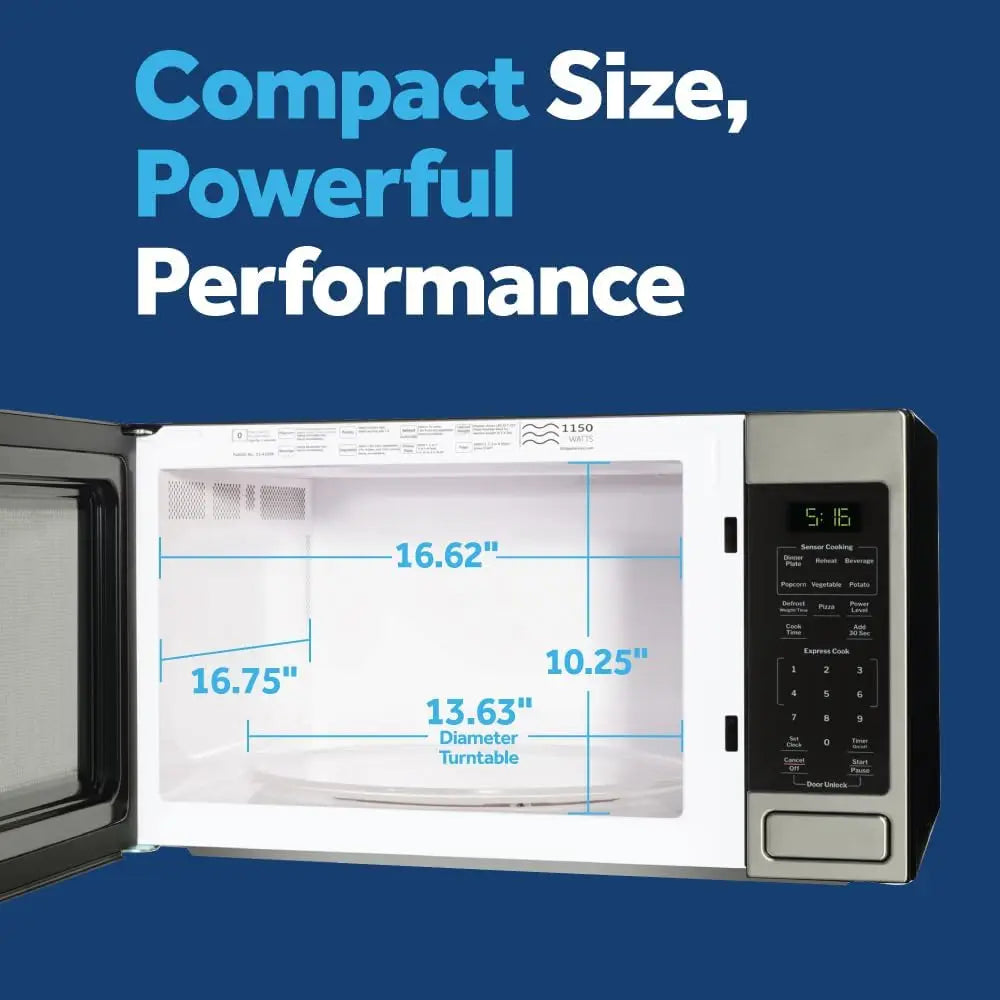 XMSJ Countertop Microwave 1150 Watt 1.6 Cu Ft