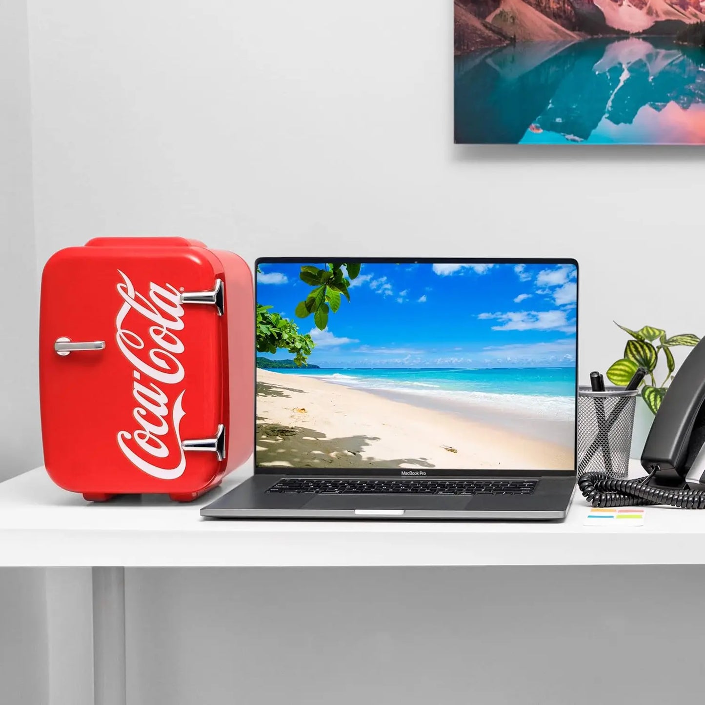 XMSJ Retro Mini Fridge 4L Portable Cooler For Car Dorm Office