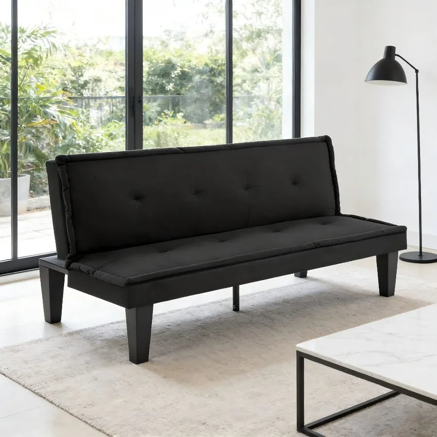 Gewnee Folding Futon Sofa Bed With Five Level Reclining Adjustment