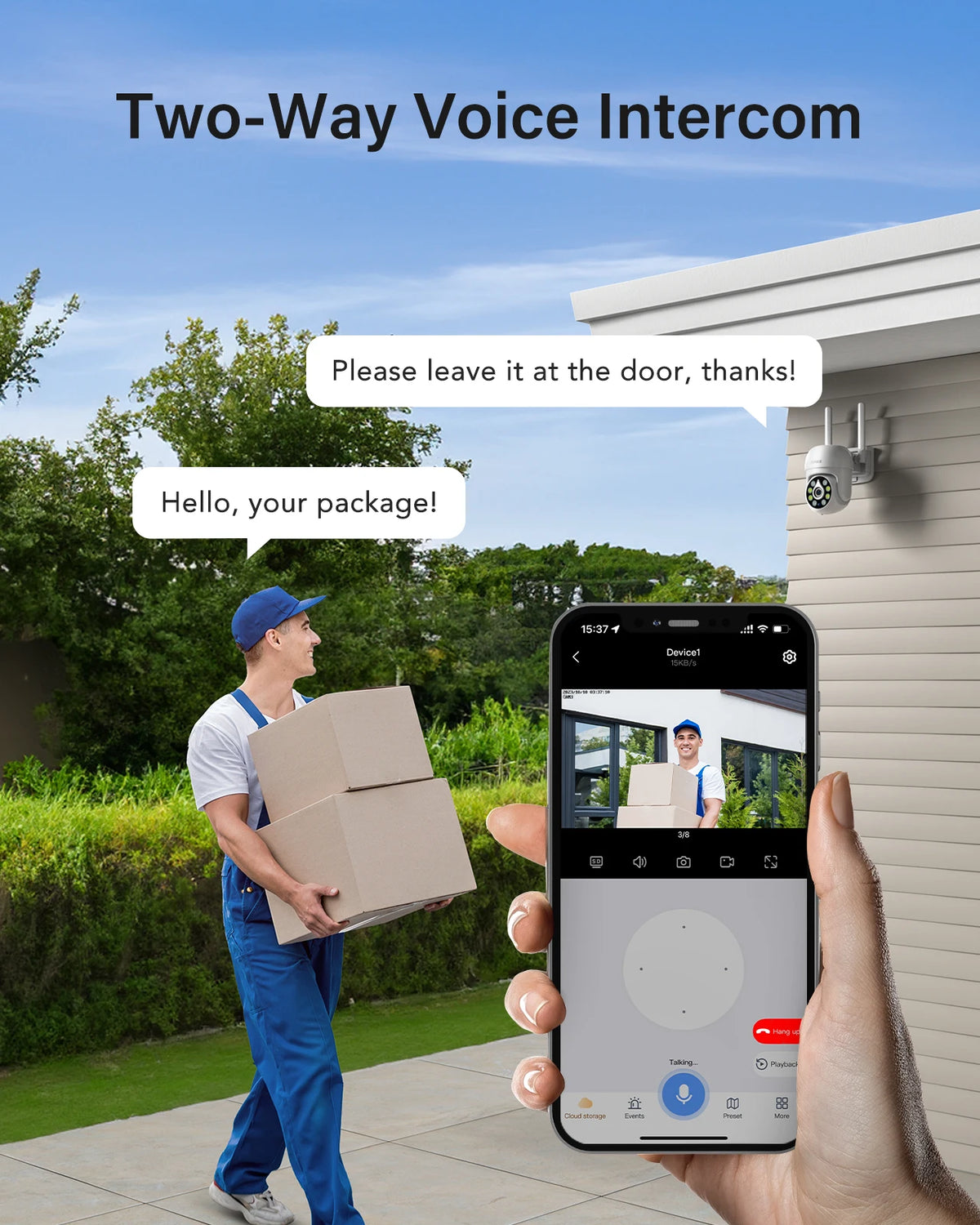 ANNKE 5MP WiFi Camera Human Detection Two Way Audio Night Vision