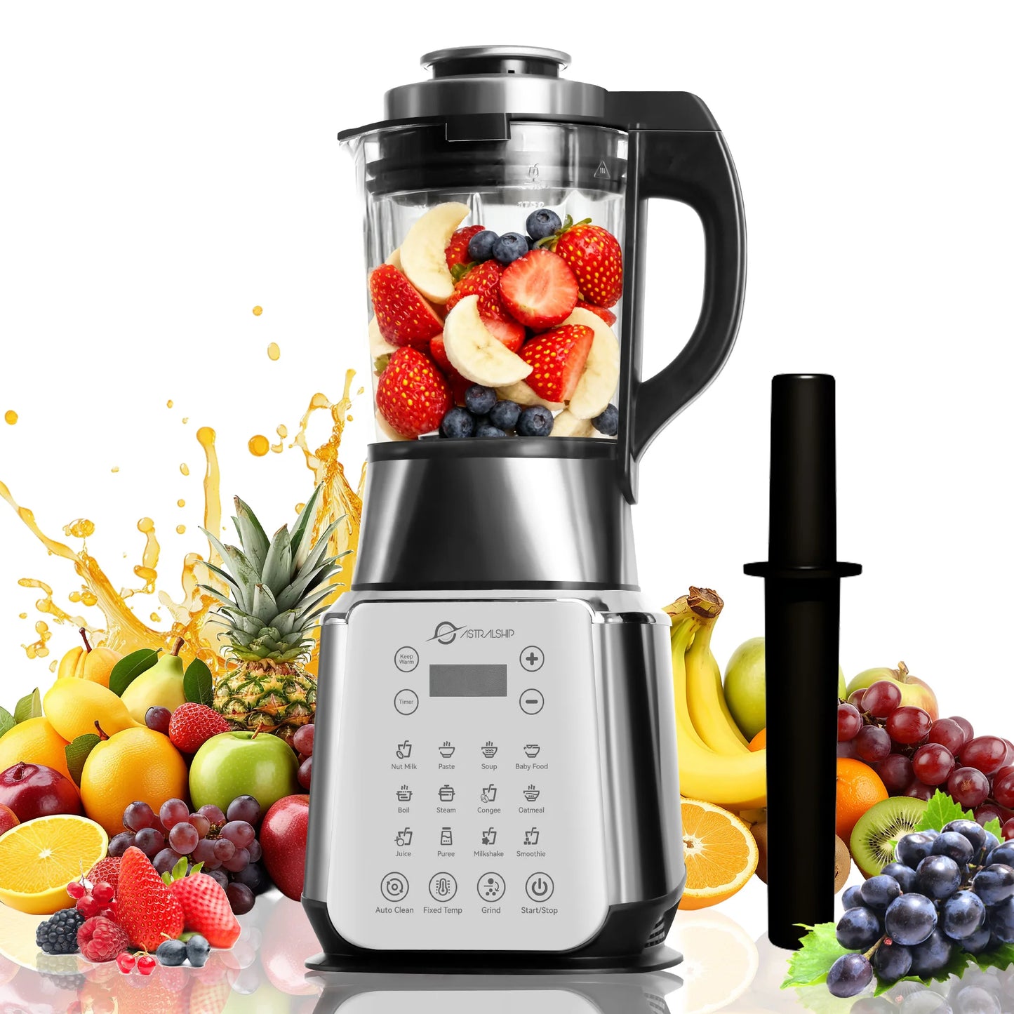 Astralship 1500W Stainless Steel Glass Blender With 9 Speeds
