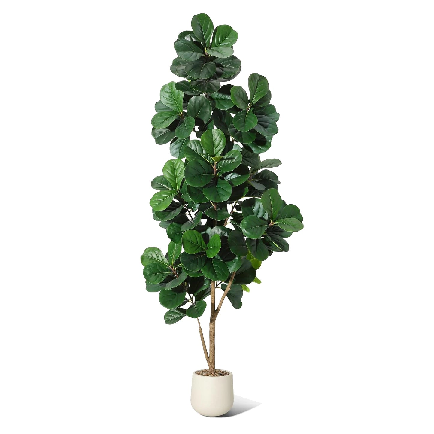 HiMISS Fiddle Leaf Fig Tree Artificial Ficus Lyrata In Planter