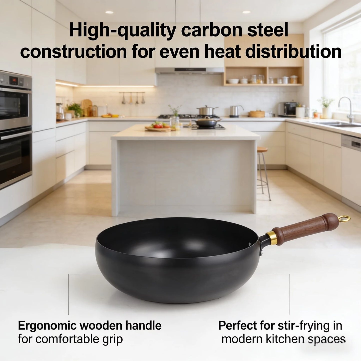 Uncoated Iron Frying Pan For General Use On Stoves