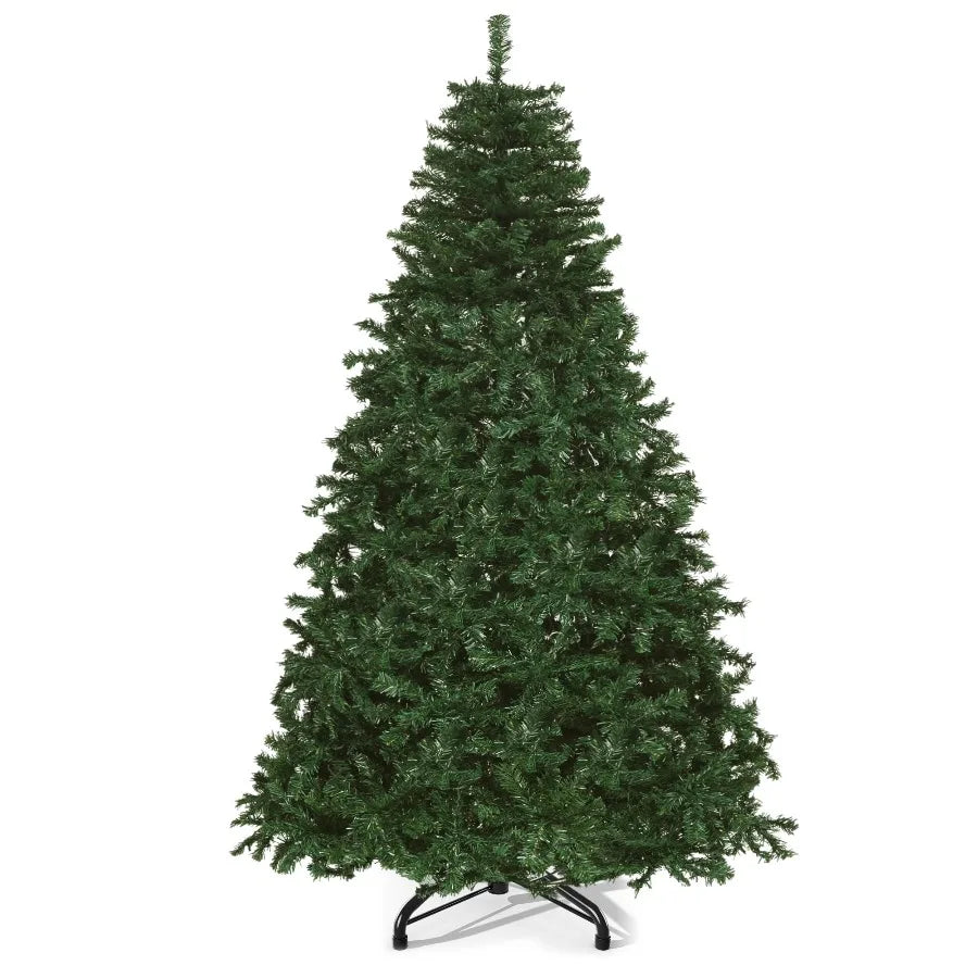 Uforic Pre-Lit Artificial Christmas Tree with Warm Lights for Home and Party