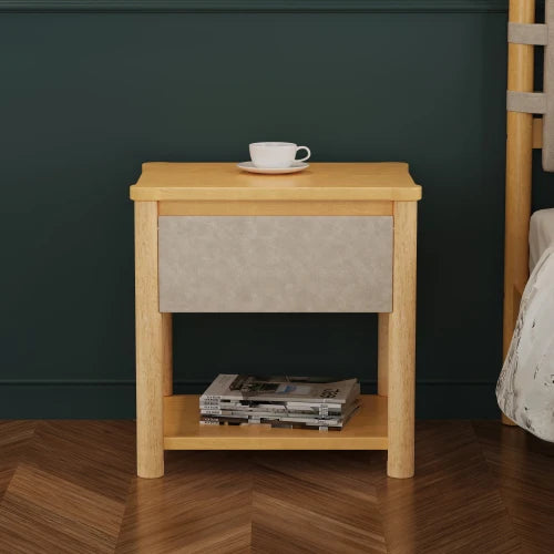 Modern Platform Bed Frame Set With Two Nightstands And Headboard