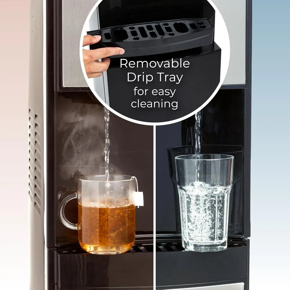 XMSJ Bottom Loading Water Cooler Dispenser Hot Cold Stainless Steel