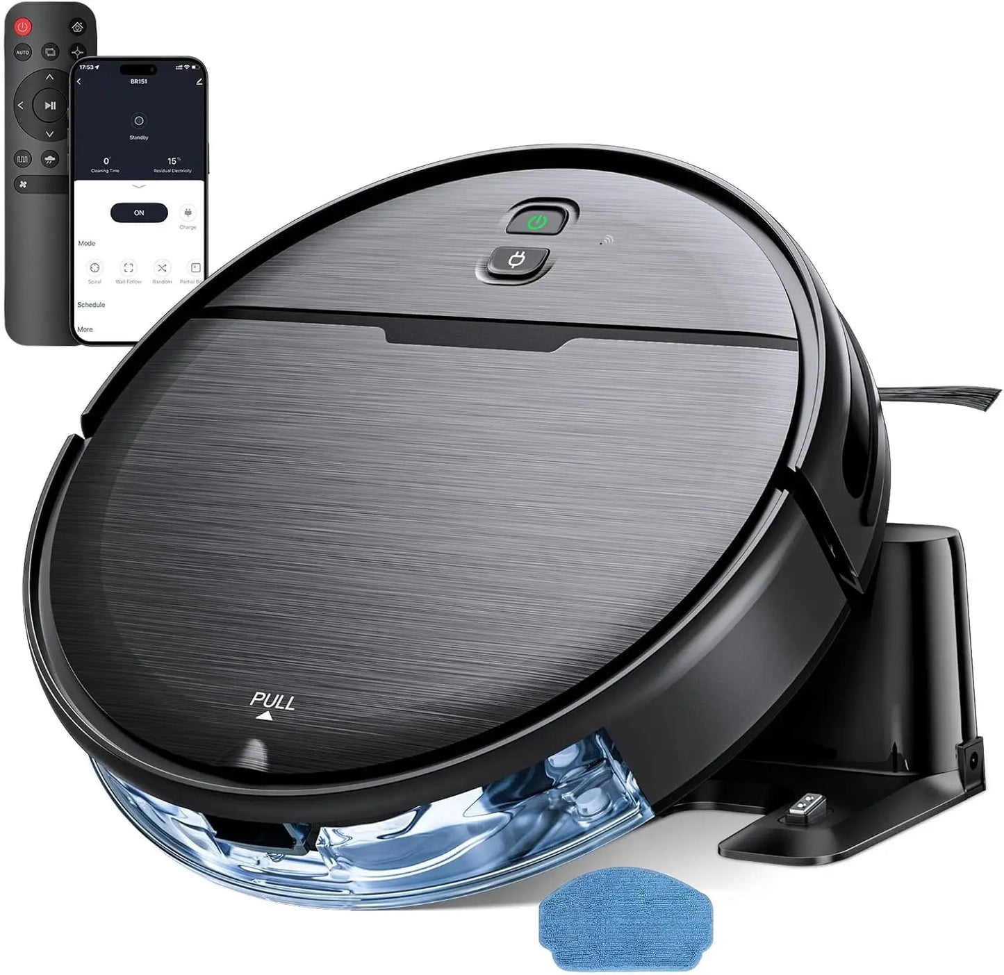 XMSJ Robot Vacuum and Mop Combo With 2300Pa Suction