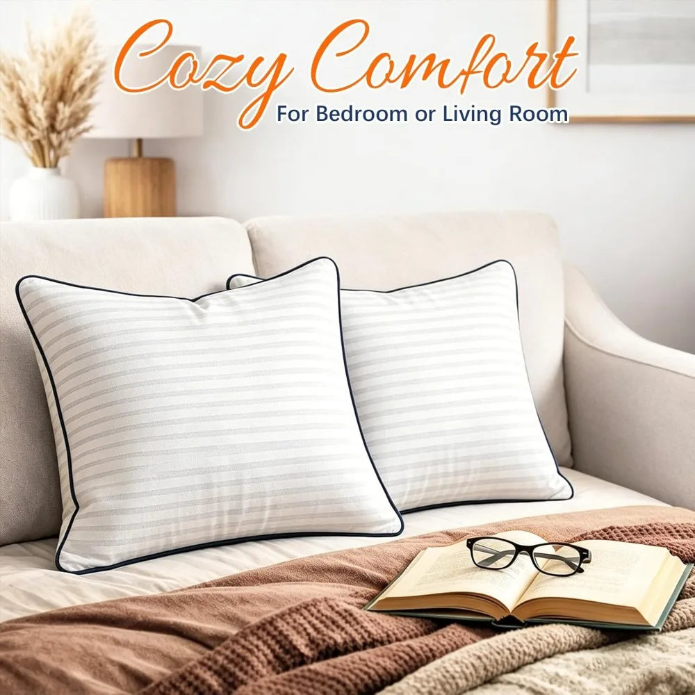 NBVCX Pillow Inserts Set of 2 Down Alternative Cushions