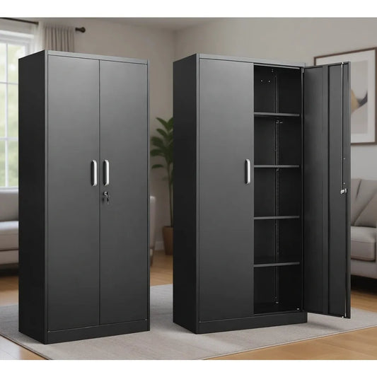 Adjustable Shelves Lockable Metal Storage Cabinet