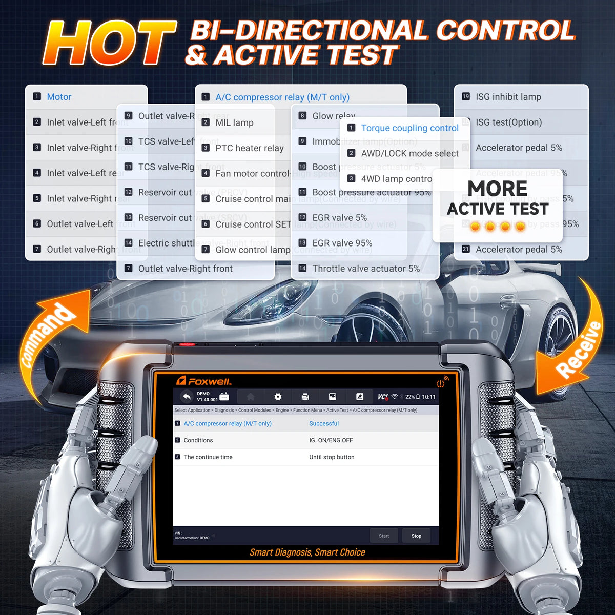 FOXWELL NT809TS TPMS Programming Tool All Systems Diagnostic Scanner