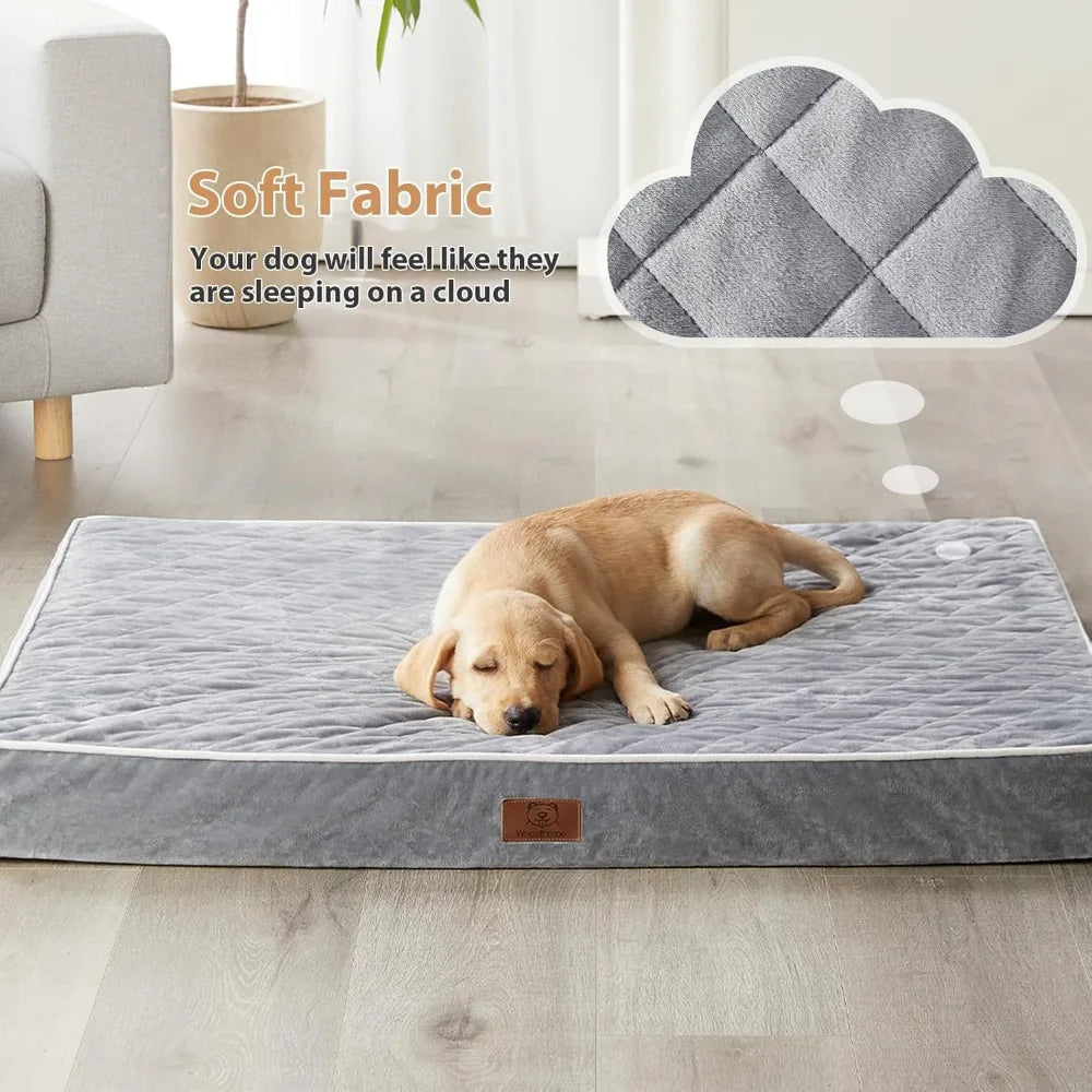 NBVCX Orthopedic Waterproof Dog Bed With Removable Washable Cover