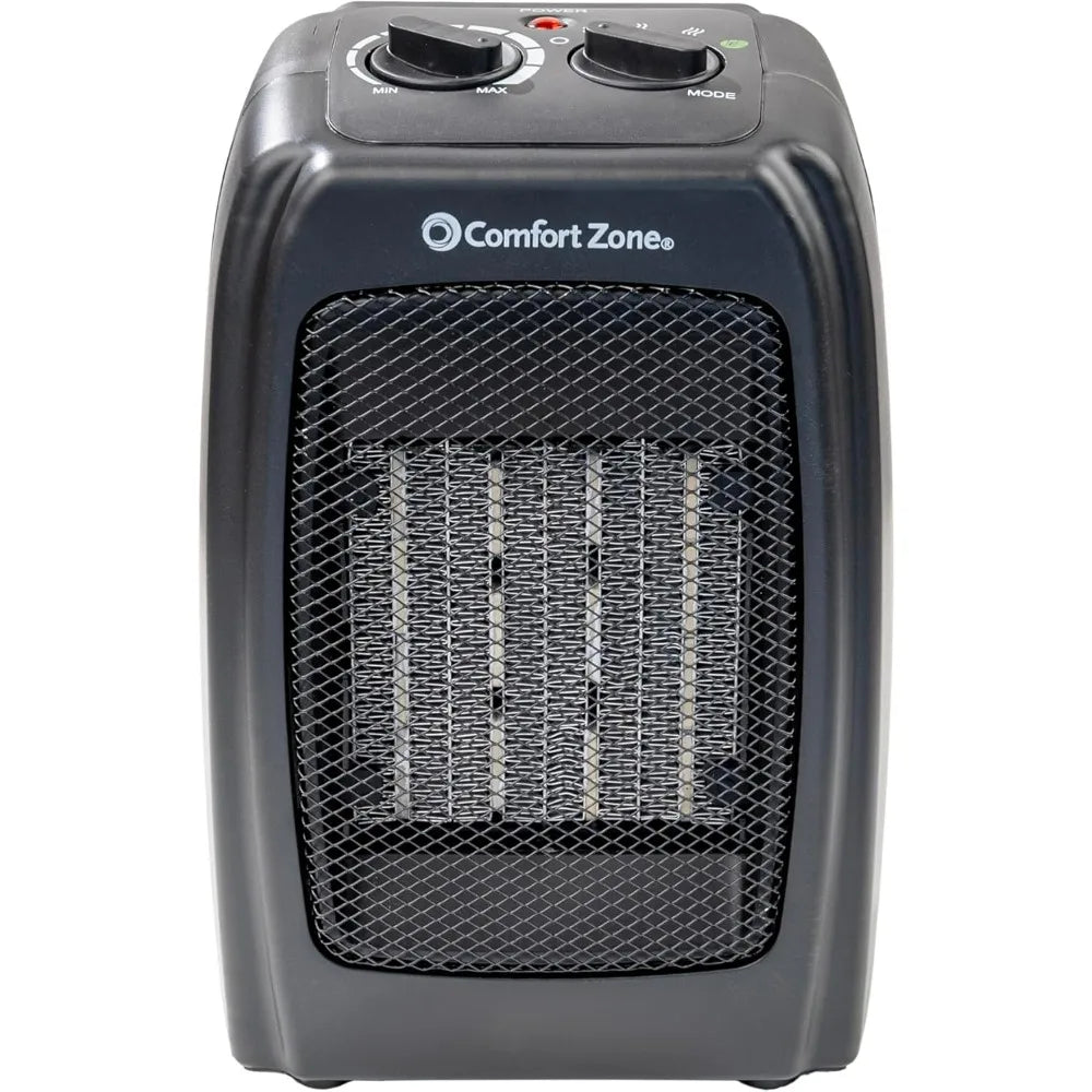 Comfort Zone CZ442E Portable Ceramic Space Heater With Safety Protection