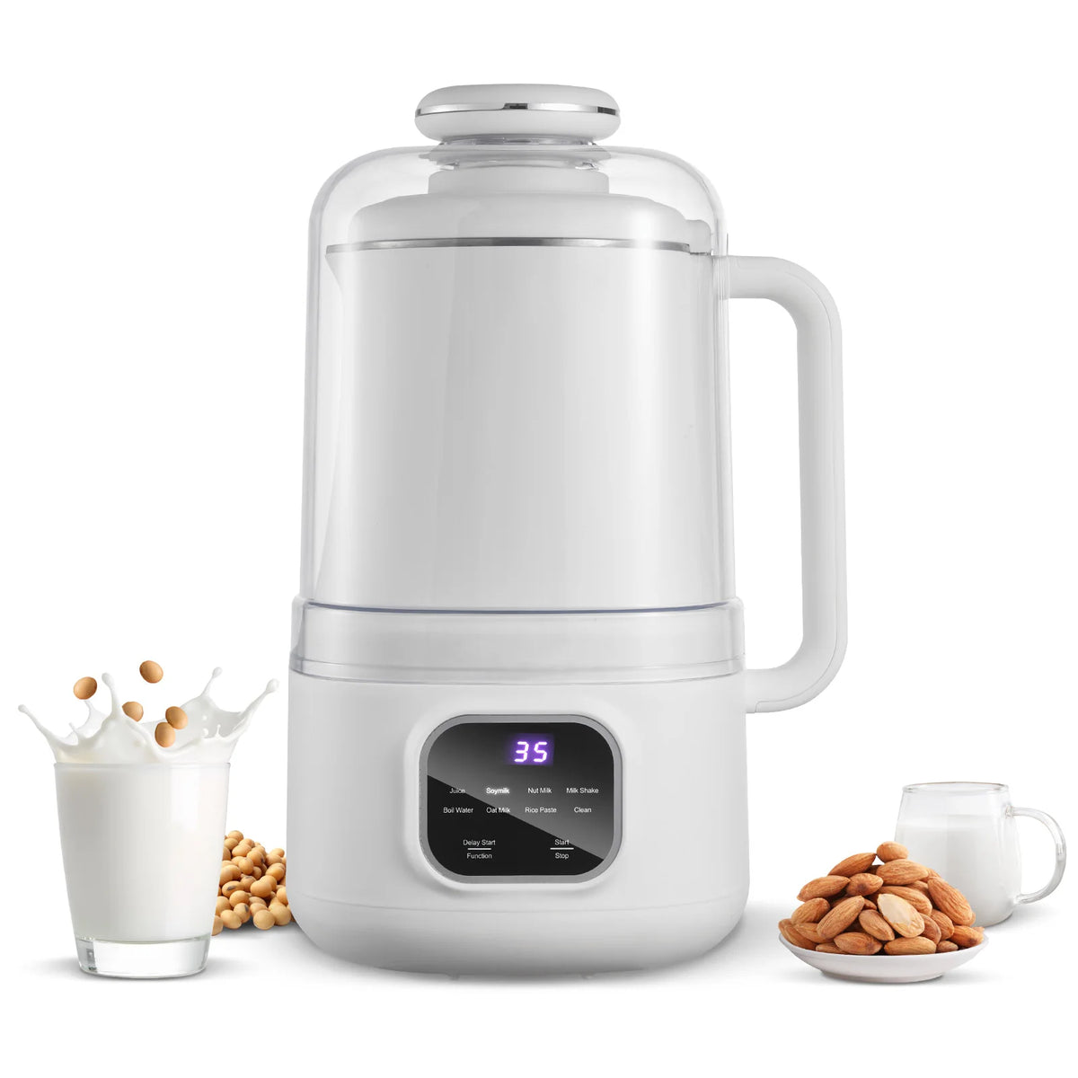 SucceBuy 8-in-1 Nut Milk Maker for Homemade Plant-Based Beverages