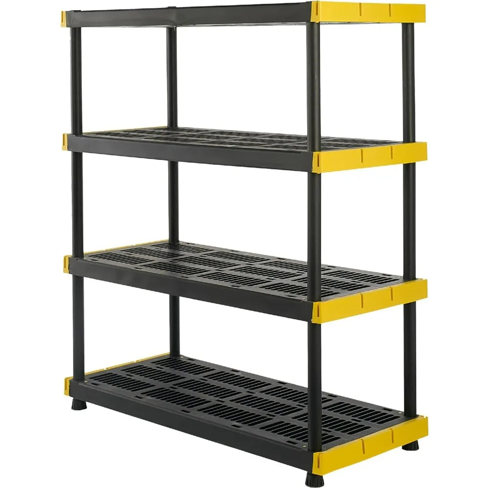 Indoor Outdoor Heavy Duty Plastic Storage Shelving Rack