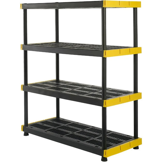 Indoor Outdoor Heavy Duty Plastic Storage Shelving Rack