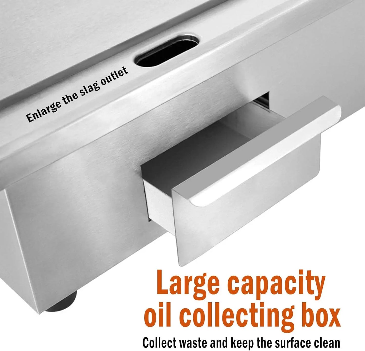 XMSJ Electric Countertop Griddle 3000W Adjustable Thermostat