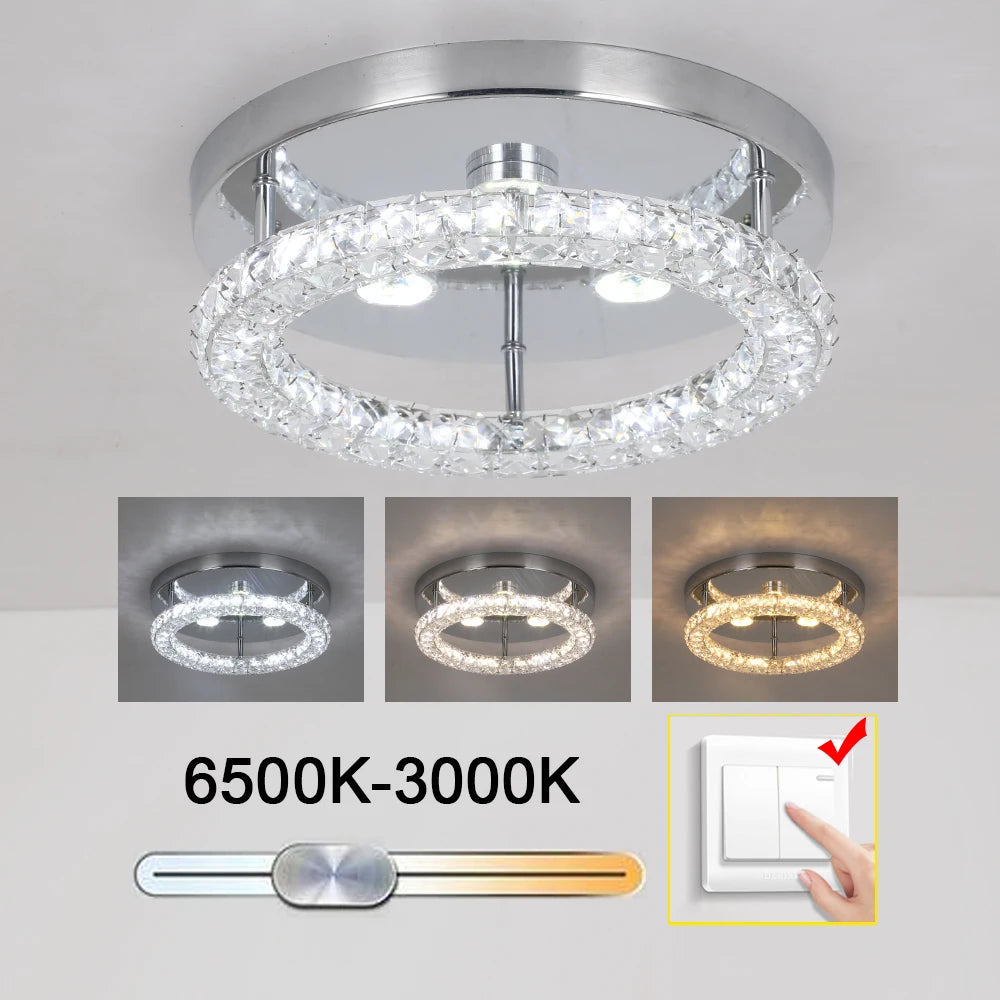 Vetrulus Modern K9 Crystal LED Ceiling Chandelier Light